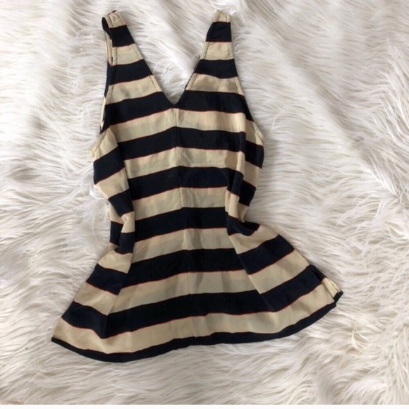 Joie Tops - Joie 100% Silk Striped Tank Top Blouse